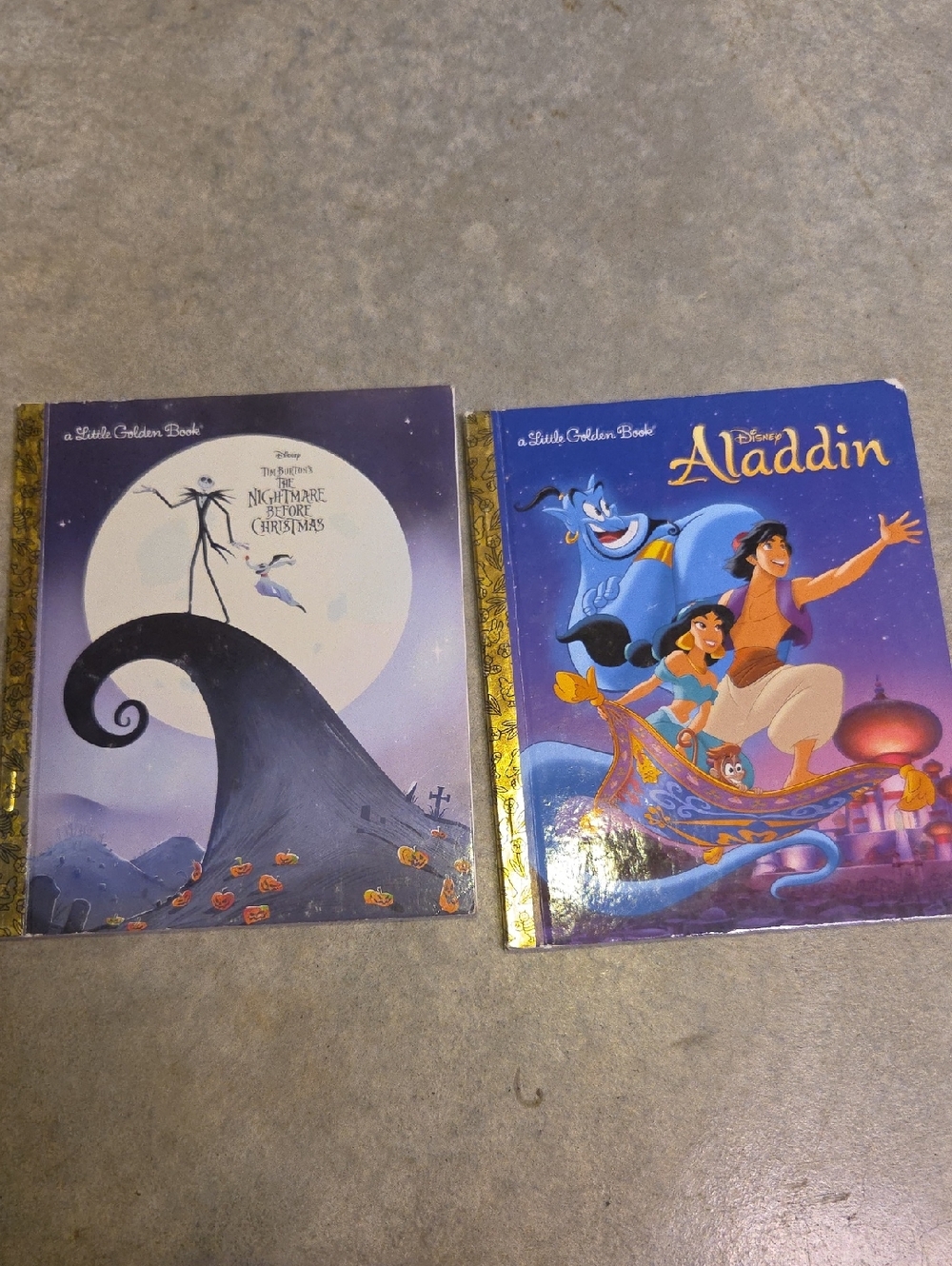 Disney Aladdin Little Golden Book - Purple Cover
